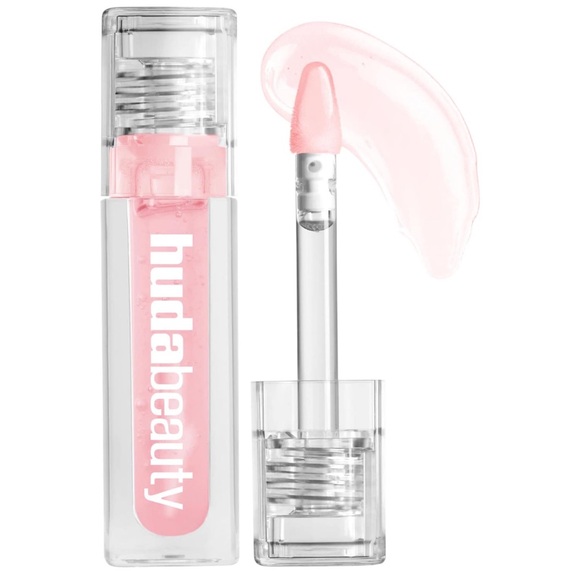 Huda Beauty Tinted Jelly Lip Oil in Pink Lady - Picture 1 of 2